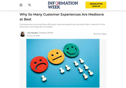 Information Week on exceptional customer experiences
