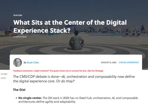 CMSWire on the digital experience stack